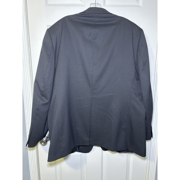 Petrocelli Men’s 2 Button Wool Blend Sports Coat Blazer RN 39566 Black Size 50R - Picture 8 of 10